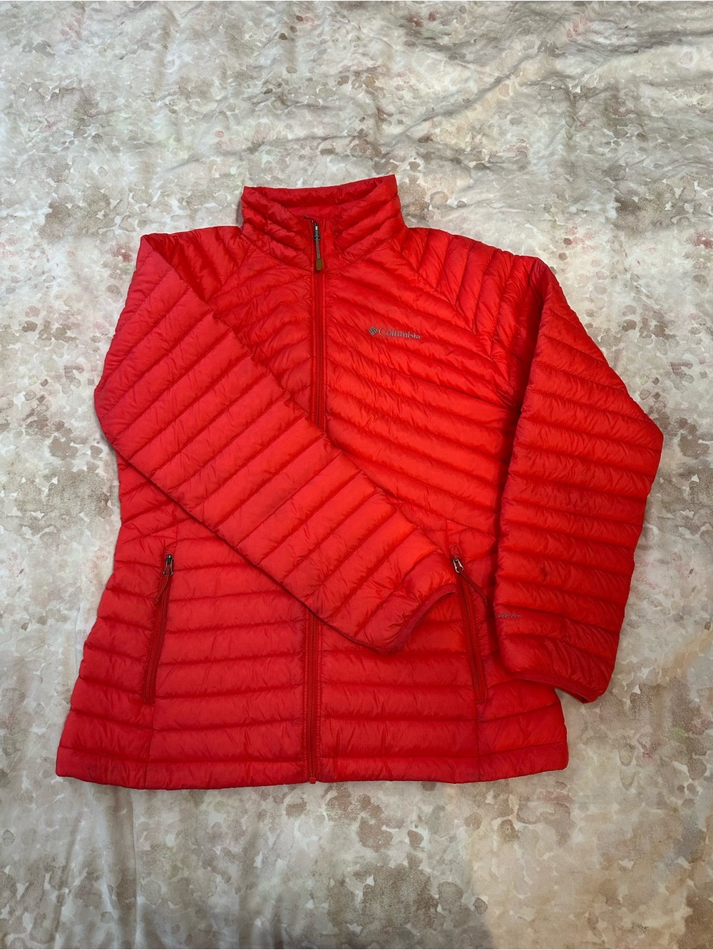 Columbia Women's Bright Red Quilted Packable Puffer Jacket